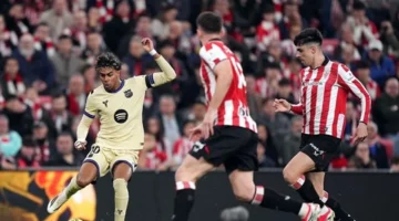 تعادل سلبي يسيطر على مواجهة برشلونة وأتلتيك بيلباو في الشوط الأول بالدوري الإسباني